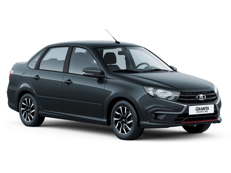 Купить Lada Granta Sportline в Краснодаре - СЕРЕБРИСТО-ТЕМНО-СЕРЫЙ "БОРНЕО" (633) - МЕТАЛЛИК